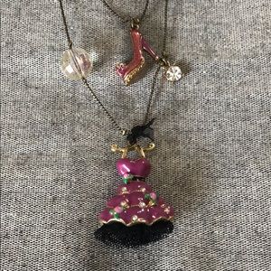 Betsy Johnson 3 Layer Party Girl Necklace